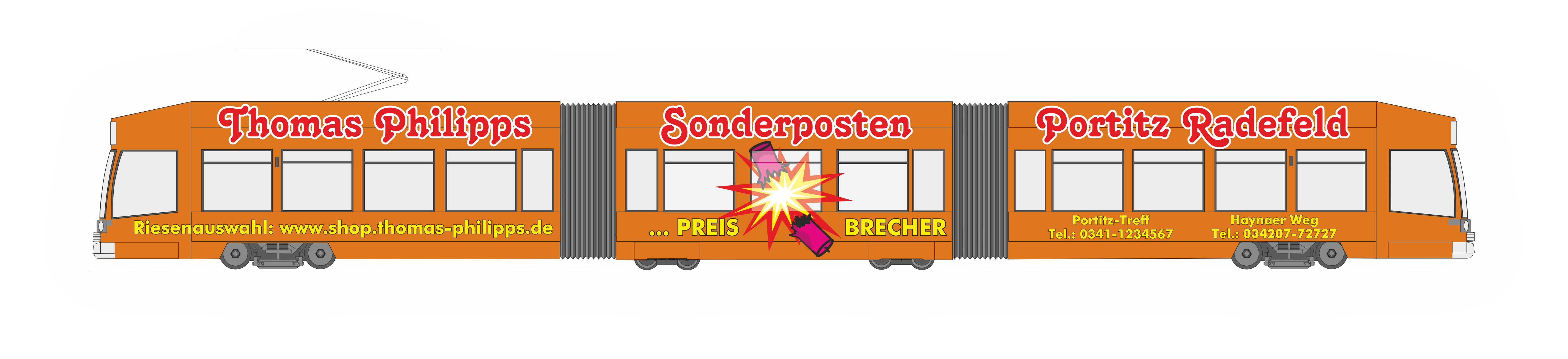 Ganzwagenwerbung NGT 8