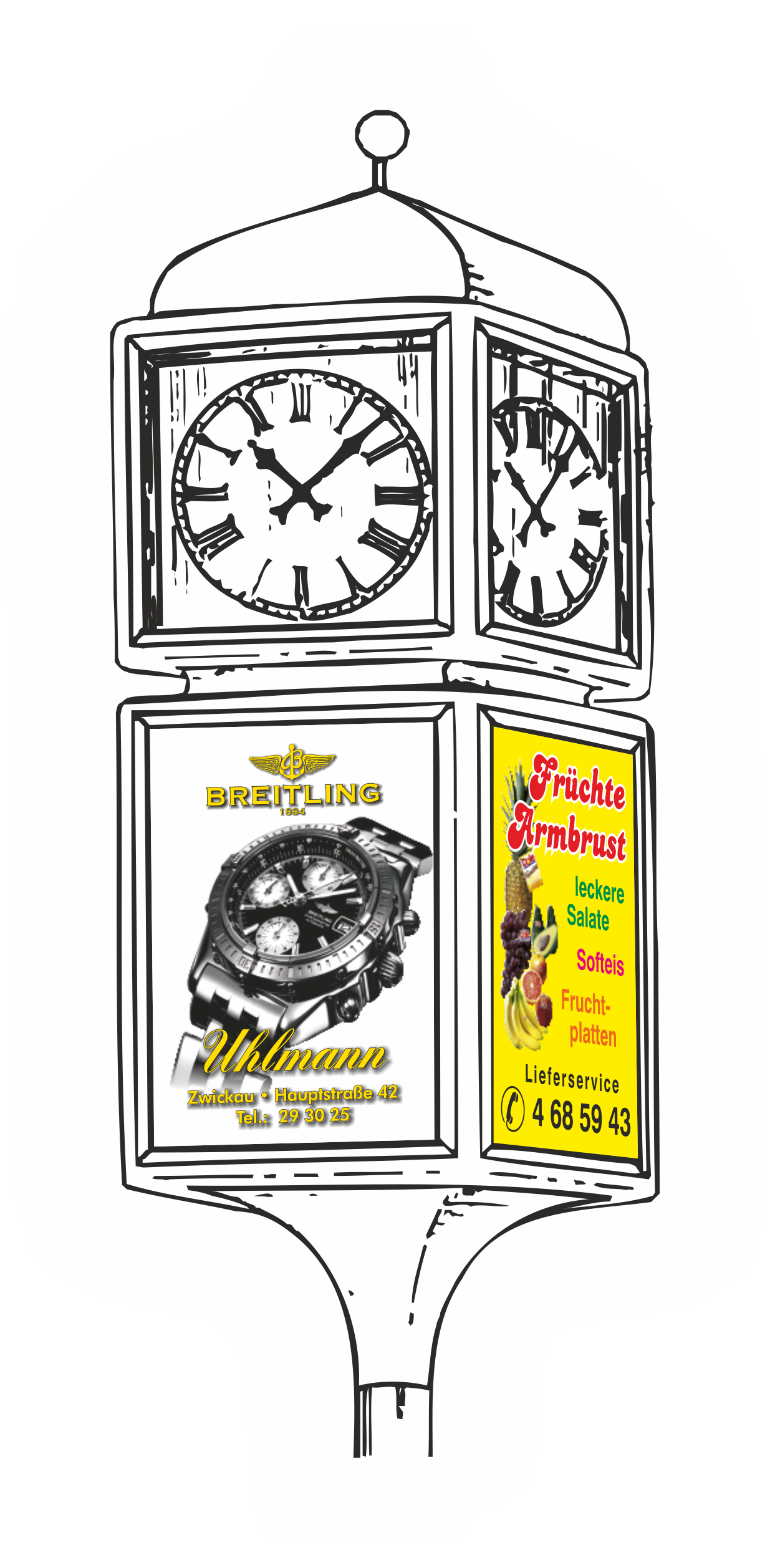 Uhrenwerbung
